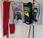 Set 23: H&M Lego Ninjago ribbroek 116 +3 longsleeves 110/116, H&M, Ophalen of Verzenden, Zo goed als nieuw, Setje