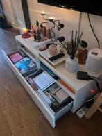 IKEA BESTÅ tv-meubel – wit – 120 cm, Huis en Inrichting, Kasten | Televisiemeubels, Ophalen, 100 tot 150 cm, Zo goed als nieuw