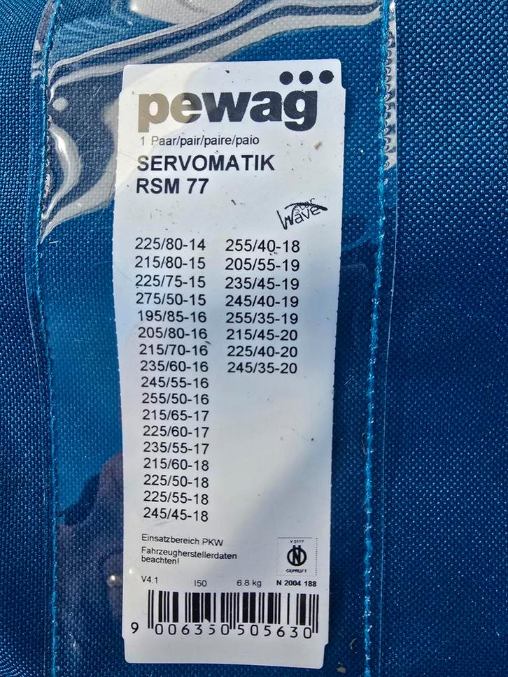 Pewag Servomatik RSM 77 (Nieuw) Sneeuwkettingen, Auto diversen, Sneeuwkettingen, Nieuw, Ophalen