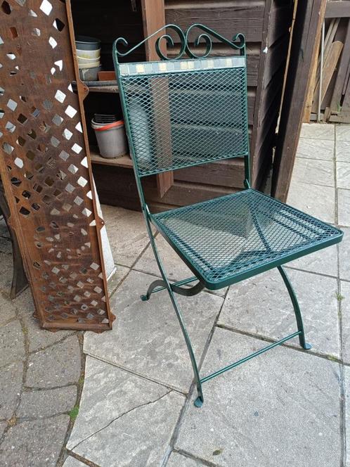 smeedijzer tuinstoel, Antiek en Kunst, Antiek | Woonaccessoires, Ophalen