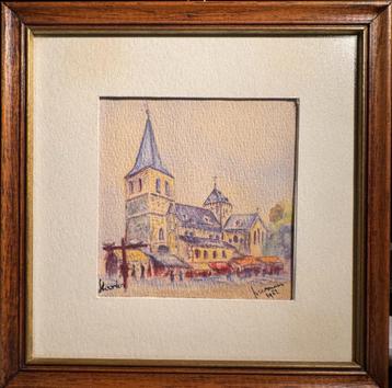 Aquarel van J.Vreeman 1982 beschikbaar voor biedingen