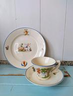 Vintage! Set kinderservies ontbijt set Societe Ceramique, Antiek en Kunst, Antiek | Servies los, Ophalen of Verzenden