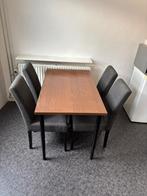 Tafel en stoelen, Huis en Inrichting, Tafels | Eettafels, Ophalen, Gebruikt, 100 tot 150 cm, 50 tot 100 cm