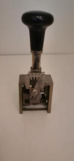 Antiek stempel machine, Ophalen of Verzenden