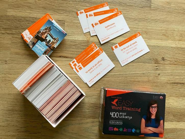 400 flashcards/studiekaartjes Hongaars - Engels, z.g.a.n., Boeken, Woordenboeken, Zo goed als nieuw, Engels, Overige uitgevers