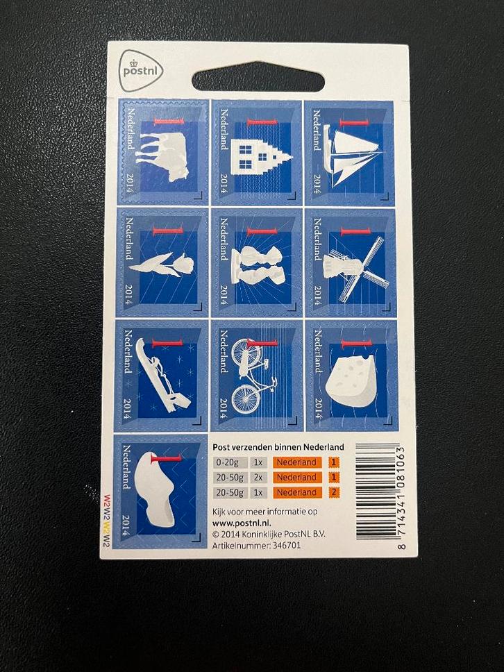 Vel v3140-49 w2w2w2w2, 3140-3149, hangkaartje, Postzegels en Munten, Postzegels | Nederland, Postfris, Na 1940, Verzenden