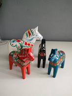 4 houten Dalarna Zweedse paardjes, Ophalen of Verzenden, Dier
