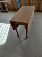 Massief blank Eiken uitklapbare tafel, Huis en Inrichting, Tafels | Eettafels, Ophalen, Eikenhout, 200 cm of meer, 50 tot 100 cm