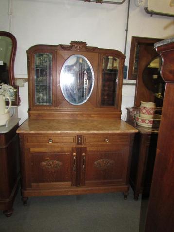 antiek eiken commode kaptafel babycommode marmerblad beschikbaar voor biedingen