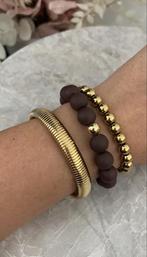 Beads Armband | Bruin, Overige kleuren, Kunststof of Plastic, Nieuw, Ophalen of Verzenden