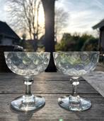 Vintage cocktail/champagne glazen, Antiek en Kunst, Antiek | Glas en Kristal, Ophalen of Verzenden