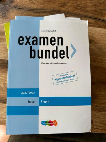 Examenbundel HAVO - Nederlands, Engels, Wiskunde B beschikbaar voor biedingen