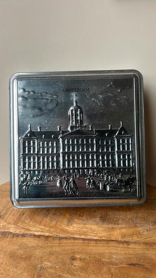 Vintage van Houten blik, The Amsterdam Palace, Verzamelen, Blikken, Zo goed als nieuw, Overige, Overige merken, Ophalen of Verzenden