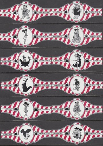 Sigarenbanden van de Flintstones, Murillo 1-12 rood-zilver beschikbaar voor biedingen