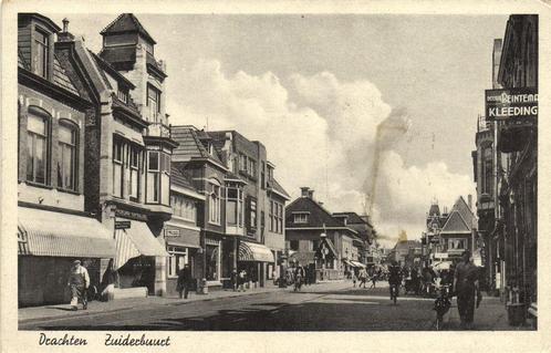 Drachten - Zuiderbuurt - B-keus - 1942 gelopen, Verzamelen, Ansichtkaarten | Nederland, Gelopen, Friesland, 1940 tot 1960, Ophalen of Verzenden