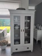 Oud grenen brocante vitrine kast, Ophalen