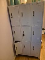 Metalen locker kast - 9 deuren, Huis en Inrichting, Ophalen of Verzenden, Gebruikt, Industrieel