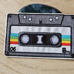 Strijk embleem applicatie Patch Cassettebandje, D, Nieuw, Ophalen of Verzenden, D