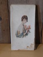 Oude handschoen doos  met afbeelding, Huis en Inrichting, Ophalen of Verzenden, Zo goed als nieuw