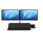 Fellowes Zit-Sta werkstation Lotus RT voor dubbele monitor, Ophalen, Zo goed als nieuw