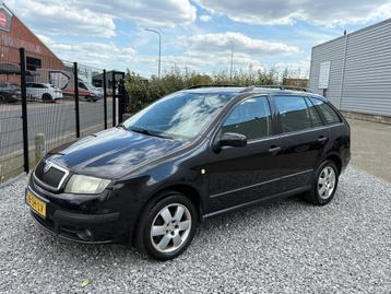 Skoda Fabia Combi 1.4-16V Equipe plus Airco|Cruis|PDC Zwart beschikbaar voor biedingen