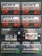 Cassettebandjes Sony en TDK 8 stuks nieuw., Cd's en Dvd's, Cassettebandjes, 2 t/m 25 bandjes, Overige genres, Ophalen of Verzenden