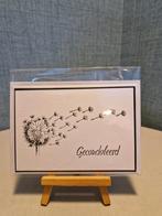 Kaartje condoleance gestempeld pluis bloem, Ophalen of Verzenden, Nieuw, Overige thema's