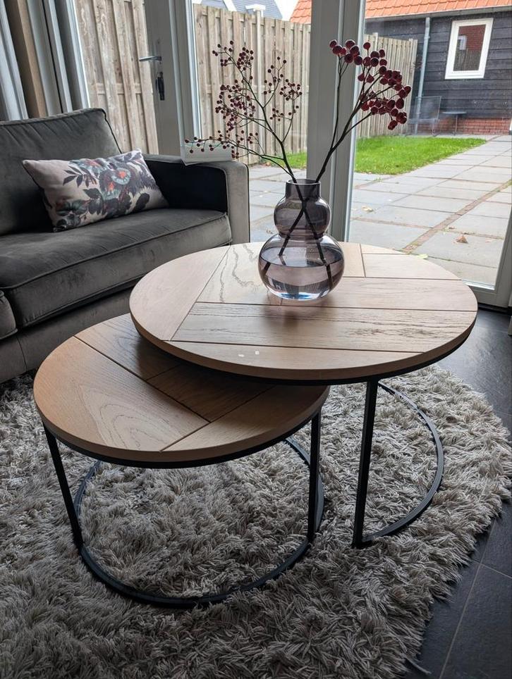 goossens salontafels set van 2, Huis en Inrichting, Tafels | Salontafels, Gebruikt, Minder dan 50 cm, 50 tot 100 cm, 50 tot 100 cm