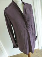 Day Birger et Mikkelsen lange blouse bordeaux grijs zijde XS, Overige kleuren, Day Birger et Mikkelsen, Ophalen of Verzenden, Zo goed als nieuw