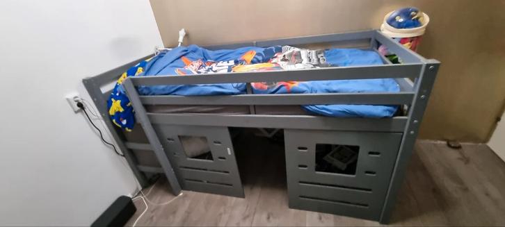Leuke halfhoogslaper, Kinderen en Baby's, Kinderkamer | Stapelbedden en Hoogslapers, Gebruikt, Halfhoogslaper, Ophalen