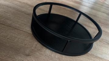 Zwarte dienblad met metaal 30cm beschikbaar voor biedingen