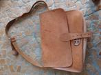 Cognac kleurige lederen schoudertas voor school, Minder dan 30 cm, Bruin, Ophalen of Verzenden, Zo goed als nieuw