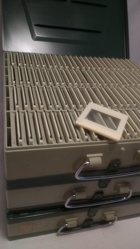 200+ Titania slides in 2x Paterson Holders dia ramen, Audio, Tv en Foto, Overige Audio, Tv en Foto, Gebruikt, Verzenden