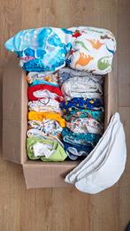 Wasbare luiers one-size met inleggers, Ophalen of Verzenden, Gebruikt, Jongetje of Meisje