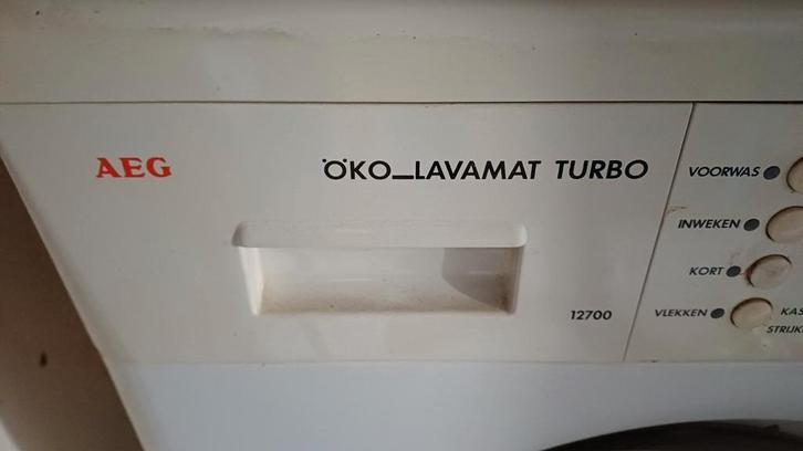 AEG Lavamat Turbo Wasmachine/Droger, Witgoed en Apparatuur, Wasmachines, Gebruikt, Voorlader, 6 tot 8 kg, 85 tot 90 cm, 1200 tot 1600 toeren