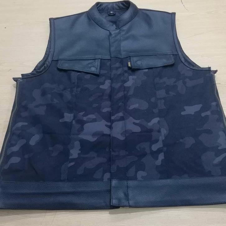 Stoere Motorvest / Bikervest KEVLAR div maten, Kleding | Heren, Bodywarmers, Nieuw, Overige maten, Zwart, Ophalen of Verzenden