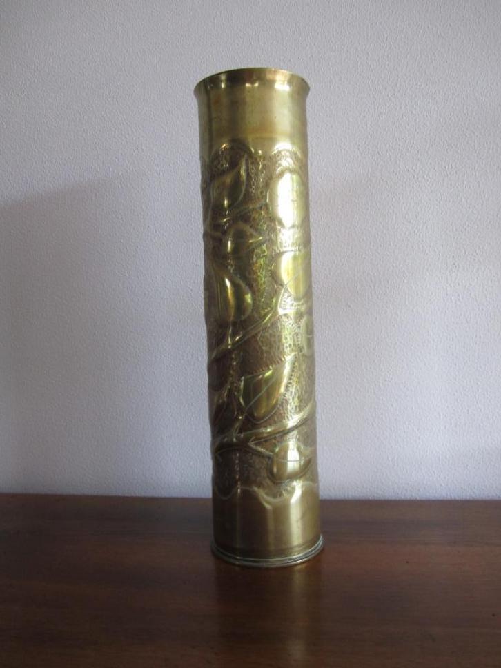 koperen huls 33,5 cm., Antiek en Kunst, Antiek | Koper en Brons, Koper, Ophalen of Verzenden