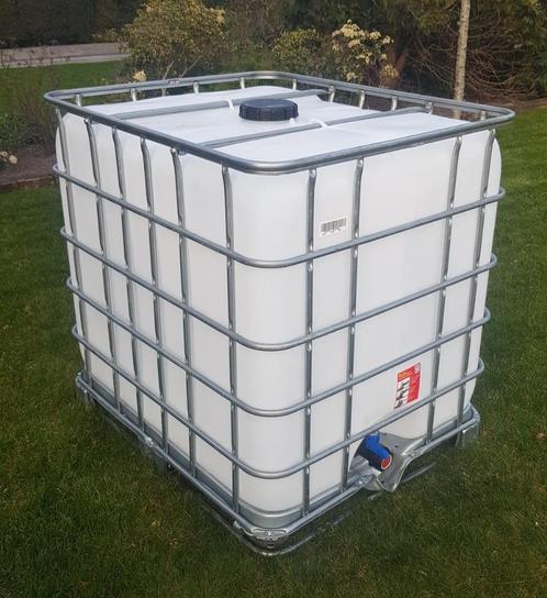 IBC container 1000L wit – gespoeld, Tuin en Terras, Regentonnen, Zo goed als nieuw, Kunststof, 150 liter of meer, Ophalen