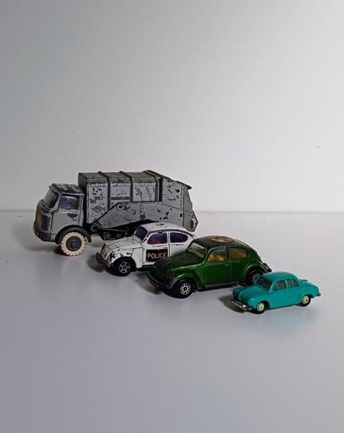 Vintage Berliet GAK FJ Vuilnisauto Renault Daupine 2 VW '60., Hobby en Vrije tijd, Modelauto's | 1:43, Gebruikt, Auto, Overige merken