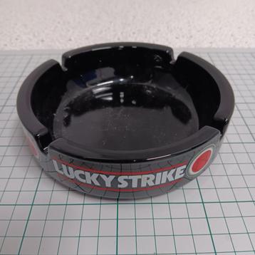 Asbak	Lucky Strike zwart-zwart , glas, 15cm beschikbaar voor biedingen
