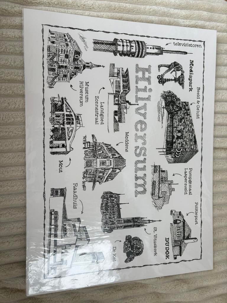 Leuke print Hilversum, Ophalen of Verzenden, Nieuw, Minder dan 50 cm, Print