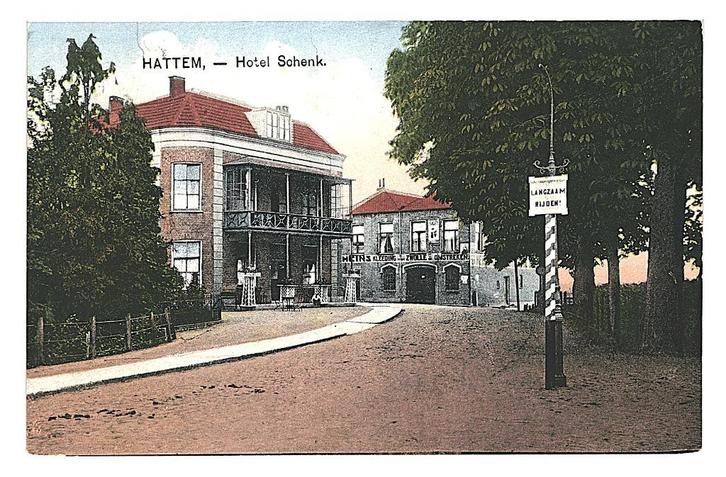 981205 Hattem Gld Hotel Schenk Nette oude kaart Onbeseven, Verzamelen, Ansichtkaarten | Nederland, Ongelopen, Gelderland, Ophalen of Verzenden