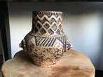 Jasba ‘Aztec ‘bruine vaas west germany 155/16 handmade, Antiek en Kunst, Ophalen