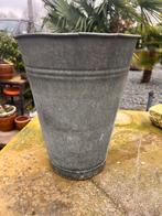 Zinken emmer / plantenbak - gebruikt, Tuin en Terras, Ophalen of Verzenden, Gebruikt, Handmatig
