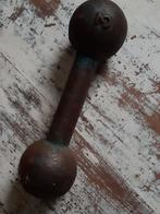 Stoer gewicht ,halter mancave ,cijfer3,(kg?)oude verflaag ,, Antiek en Kunst, Ophalen of Verzenden