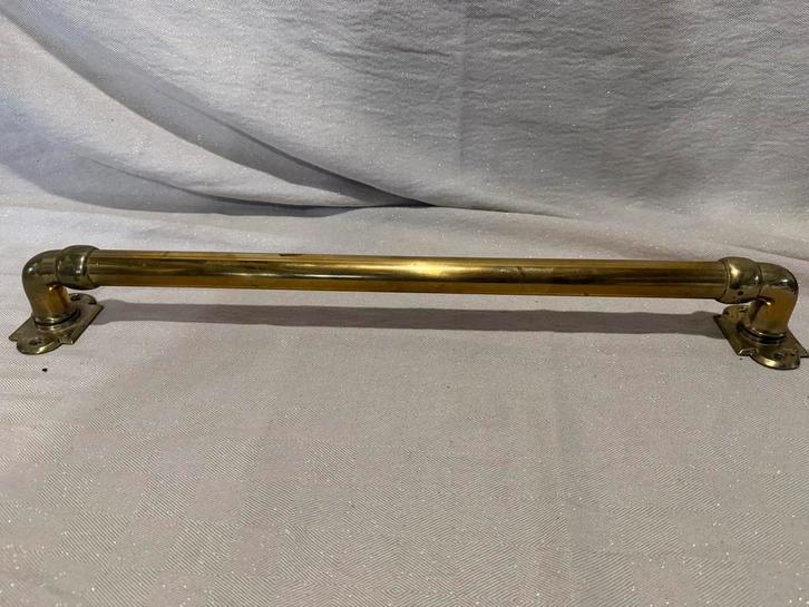 Antieke messing handdoekstang, Antiek en Kunst, Antiek | Woonaccessoires, Ophalen of Verzenden