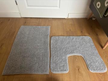 Ikea Toftbo Badmat & WC-mat Set - Grijs beschikbaar voor biedingen