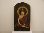 Schilderij op hout wandtableau Boeddha Lotushouding, Huis en Inrichting, Ophalen of Verzenden, Zo goed als nieuw