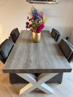 Eethoek met 4 stoelen, Huis en Inrichting, Ophalen, Zo goed als nieuw, 4 tot 6 stoelen