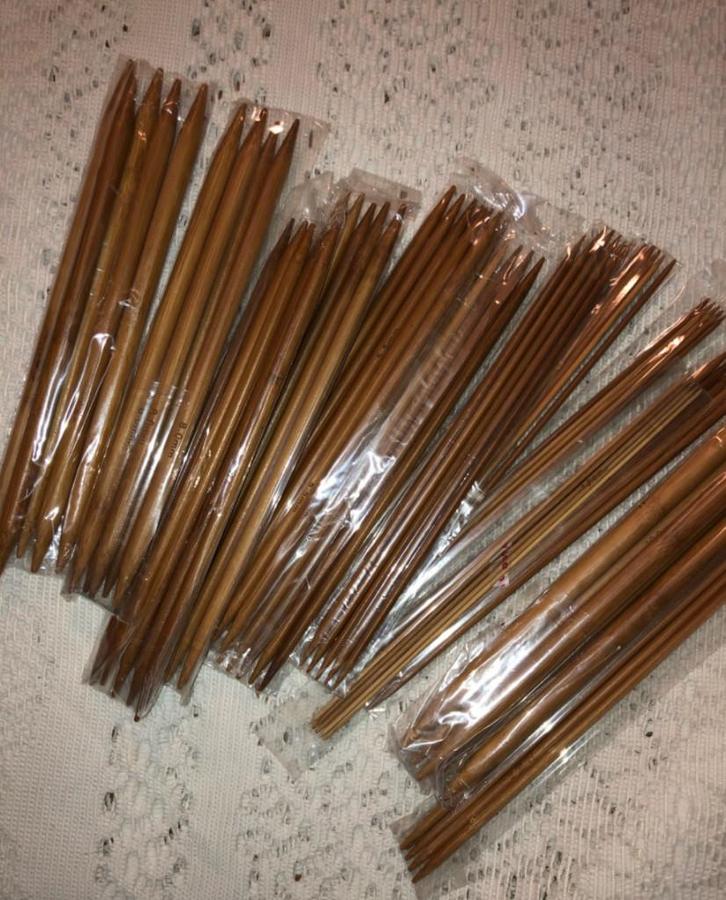 75 Bamboe Breinaalden Set / Breinaald Breinaalden Breien, Hobby en Vrije tijd, Breien en Haken, Nieuw, Breien, Naald, Verzenden